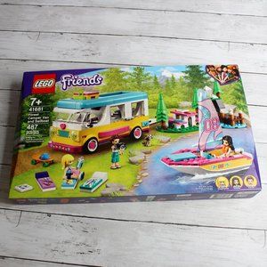 Lego Friends Set Forest Camper Van and Sailboat Camping